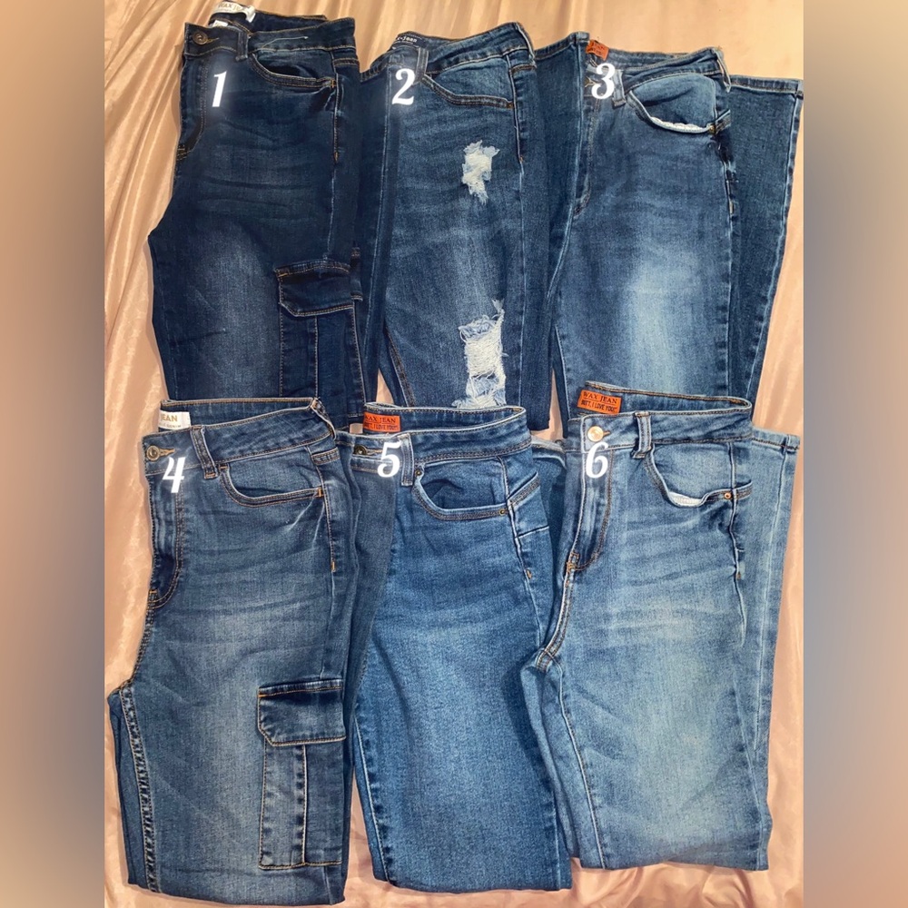 Wax Jean Denim Jeans 6 Pairs